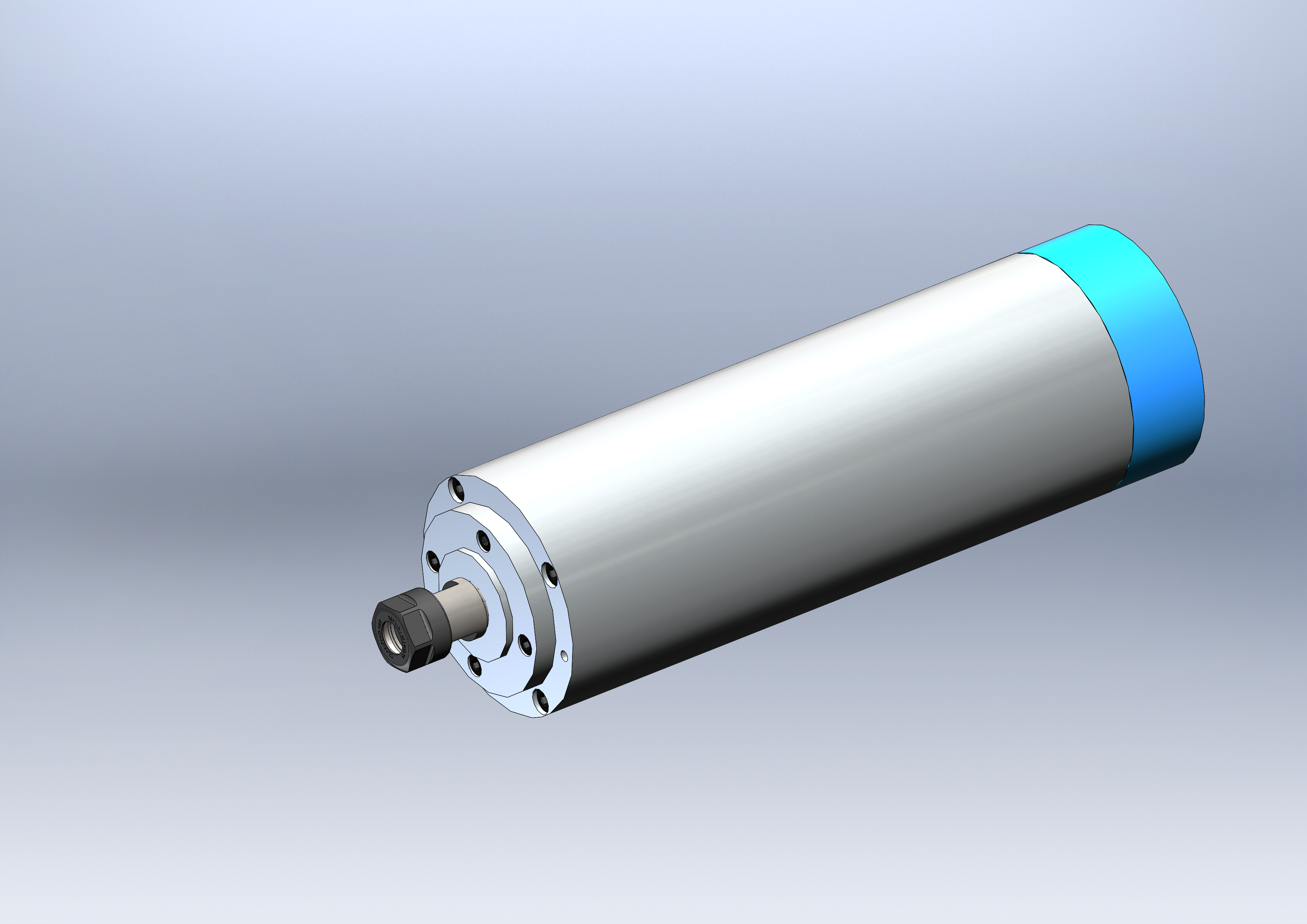 水冷主轴电机 8001200 W 直径 65mm 夹头 ER11